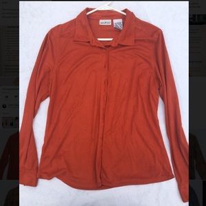 Super Soft, Burnt Orange colored Button Up